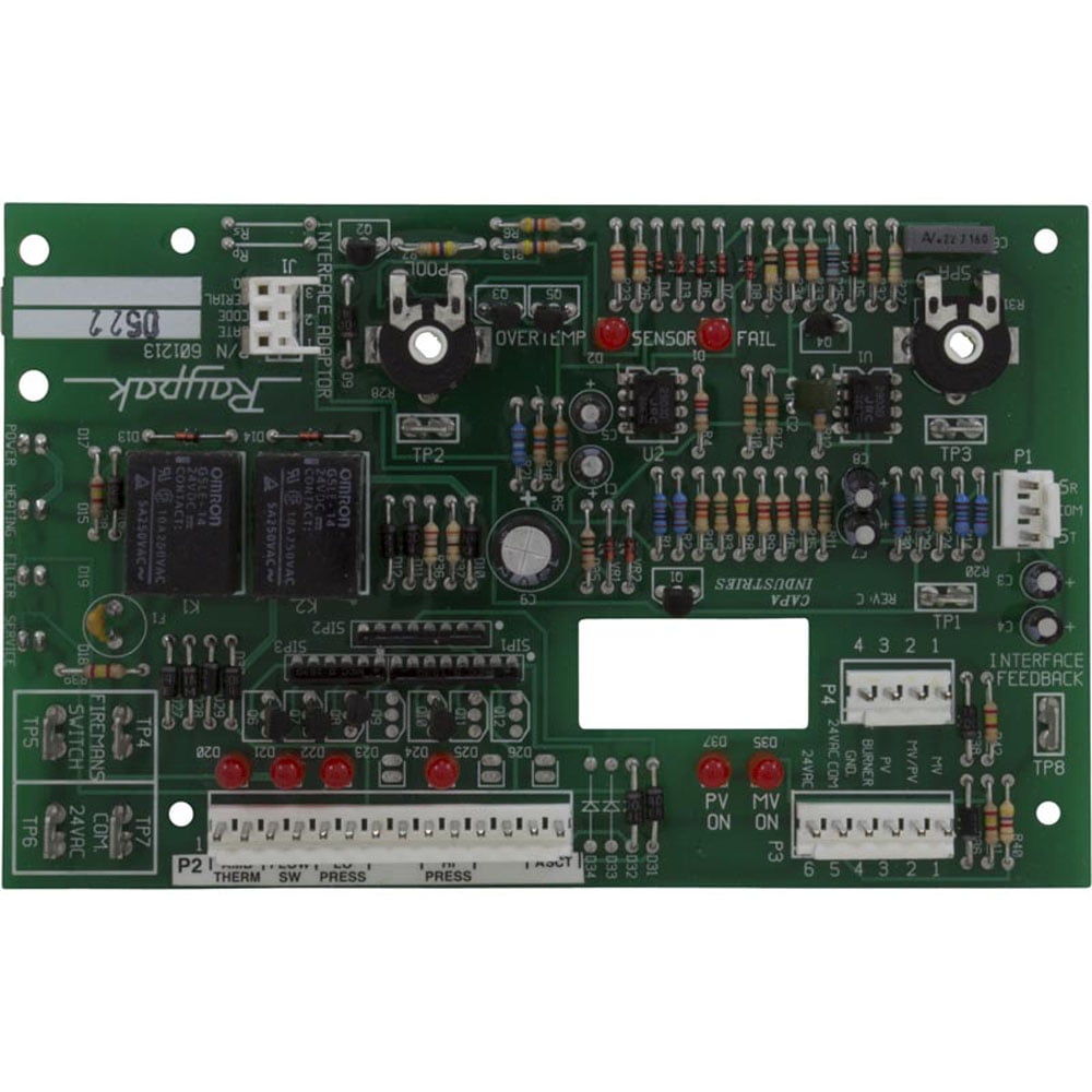 Control Circuit Board, Raypak Heat Pump RHP072/RHP104 '94'01 Walmart