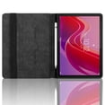 thumbnail image 2 of Case for Lenovo Idea Tab 11 inch 2025/ Tab M11 2024 TB-330FU, Black Leather Folio Stand with Pencil Holder & Card Slot, 2 of 7