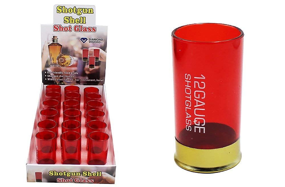 Diamond Visions 011600 Plastic Shotgun Shell Shot Glass (2 Shot