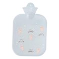thumbnail image 1 of Bolsa de agua caliente, bolsa de agua caliente de PVC de 1300 ml, bonita bolsa de agua caliente para calentar el cuello, los hombros y las manos, compresa fría y caliente segura para mujeres, niñas, 1 of 5