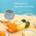 thumbnail image 4 of Rebanador de Verduras Manual de Seguridad Multifuncional de Metal Rallador de Zanahorias Patata Azul, 4 of 5