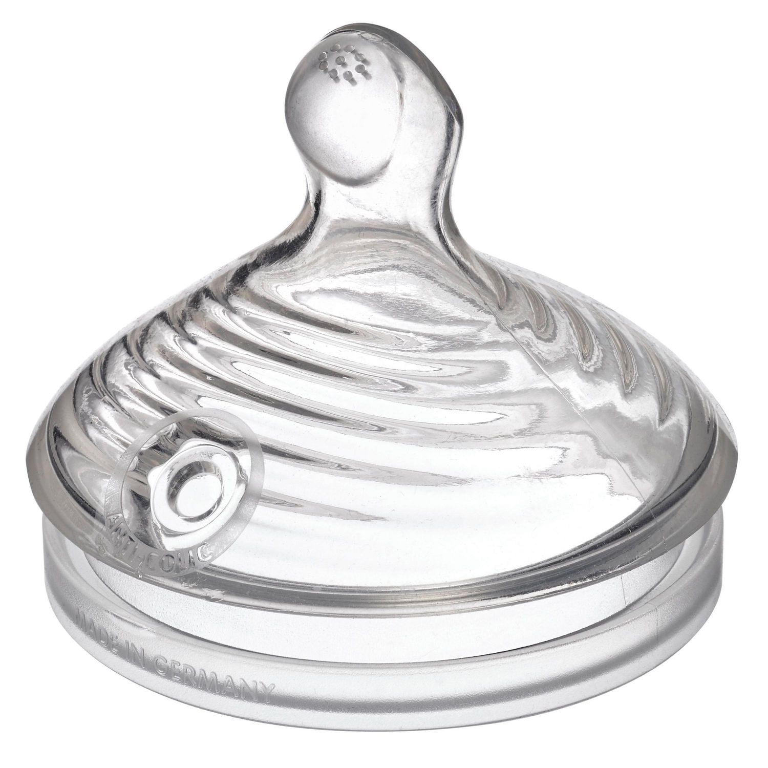 NUK Simply Natural Fast Flow Bottle Nipples, 2 Pack, 6+ Months