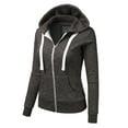 thumbnail image 2 of Doublju Women's Lightweight Pocket Zip-Up Hoodie Jacket for Women with Plus Size, 2 of 4