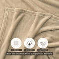thumbnail image 3 of Blanket Utopia Bedding Twin, 152 x 203 cm, forro polar camel, suave, 3 of 8