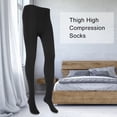 thumbnail image 2 of Eotvia Thigh High Compression Socks,Men & Women Compression Stockings Thigh High Close Toe Pantyhose Pain Relief Leg Thin Socks, 2 of 8