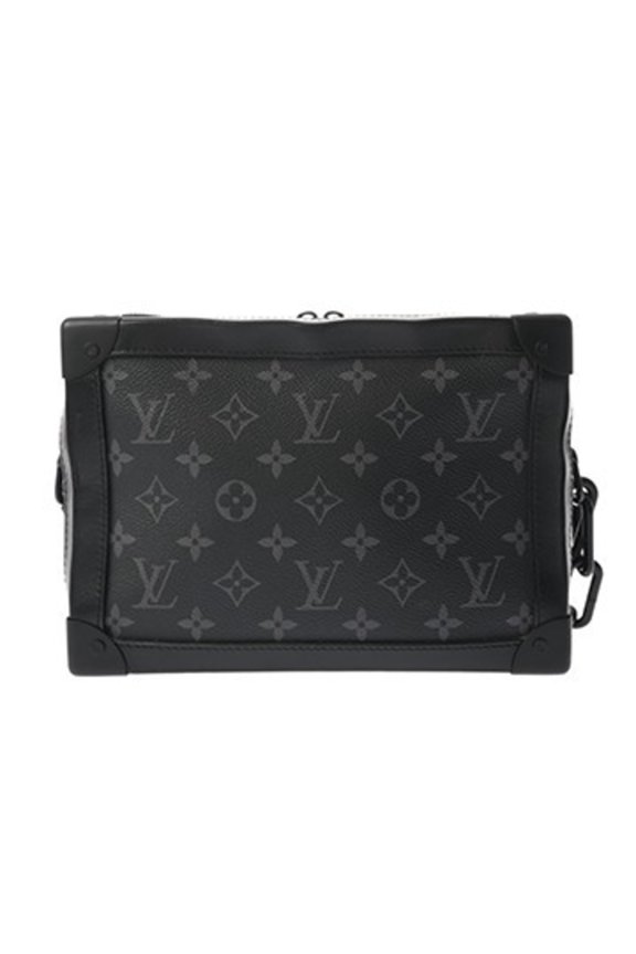 Pre-Owned LOUIS VUITTON Louis Vuitton Monogram Eclipse Soft Trunk Black M44730 Women's Canvas...