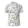thumbnail image 2 of Daiia Dachshund Dog Puppy Pattern Men’s Polo Shirts,Solid Deck Shirt,Classic Fit, Breathable Cotton Polo for Casual and Sport Wear-Medium, 2 of 7