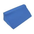 thumbnail image 3 of Blue Body Side Wedge Pillow with Hidden Zipper PU Leather Incline Side Wedge Pillow for Adults Side Sleeper Pregnancy Belly 50x25x15cm, 3 of 5