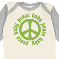 thumbnail image 4 of Inktastic Peace Baby Boys or Girls Long Sleeve Baby Bodysuit, 4 of 5