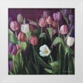 thumbnail image 1 of Strube, Ling 15x15 White Modern Wood Framed Museum Art Print Titled - Spring Tulips, 1 of 4