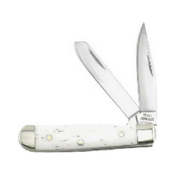 Frost Cutlery 15-086SB Baby Trapper Gentlemen's Pocket Knife, Smooth Bone, 2-In. Blade - Quantity 1
