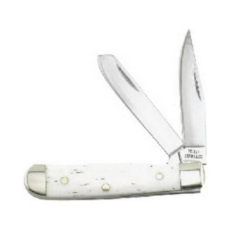 Frost Cutlery 15-086SB Baby Trapper Gentlemen s Pocket Knife Smooth Bone 2-In. Blade - Quantity 1