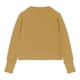 thumbnail image 4 of GiLiling Girls Sweatshirt, Half Zip Cropped Pullover Fleece Quarter Zipper Hoodie, Fall Fashion Outfit Clothes (Yellow, 18-24 Months), 4 of 4