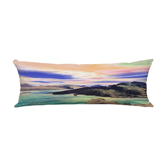 ABPHQTO Alien Planet Rocks Lake Body Pillow Covers Pillow Case Protector Pillowcase 20x60 Inch