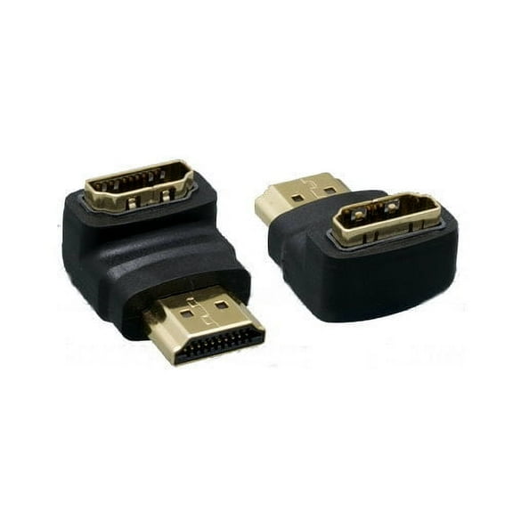 Kentek HDMI Male to Female M/F 90 Degree 90° Gender Changer Adapter Gold-Plated Connector Molded