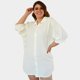 thumbnail image 1 of Vestido camisero oversize en talla extra, modelo 1306 (Blanco) blanco 42 Roman Fashion Vestido extra 1306, 1 of 5