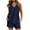 Navy, variant on Hvyesh Womens Two Piece Short Sets Summer V Neck Travel Outfits Sleeveless Lounge Sets Lightweight Cozy Pajamas Set