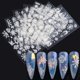 thumbnail image 1 of Calcomanías adhesivas para decoración de uñas con copos de nieve, Navidad 5d en relieve, copo de nieve blanco francés, accesorios para decoración de uñas, suministros de decoración, 1 of 5
