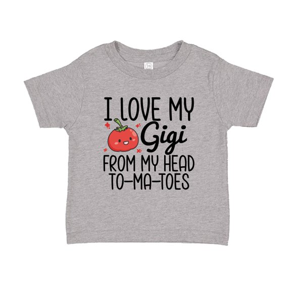 I Love My Gigi From My Head To My Toes Toddler T-Shirt 2T Athletic Heather