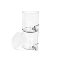 thumbnail image 3 of BIRDROCK HOME 2 Gallon Stacking Beverage Dispenser with Lid - Hammered Glass - Stainless Steel Spigot - Decorative Round Jar for Drinks - Lemonade Sangria Tea Water Drink Jar Jug - Home Parties, 3 of 12