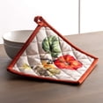 thumbnail image 2 of Maison d' Hermine Potiron 100% Cotton Set of 2 Pot Holders with Loop Heat Resistant for BBQ Cooking Baking Grilling Microwave Barbecue (8 Inch by 8 Inch)., 2 of 3