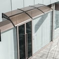thumbnail image 3 of HT-300 x 100 Household Application Door & Window Rain Cover Eaves Brown Board & Black Holder, 3 of 14