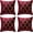 Burgundy Red, variant on Gyulin Pack of 4 Gold Velvet Throw Pillow Covers 18x18 Inches Solid Square Pillow Covers Geometric Cushion Covers for Couch Sofa Home Bedroom Decor, Pink