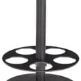 thumbnail image 6 of VECELO 3-Piece Bar Table Set with Wine Rack, Round Bistro Table with 2 Stools for Breakfast Nook, Dining Room, Kitchen, Black, 6 of 9