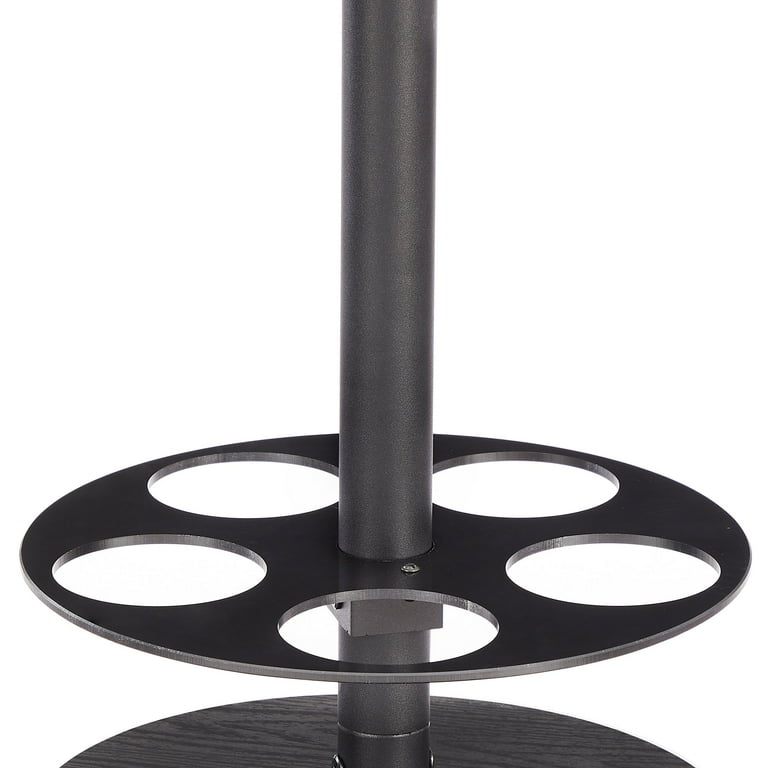 3 piece bar table set with wine sale rack base