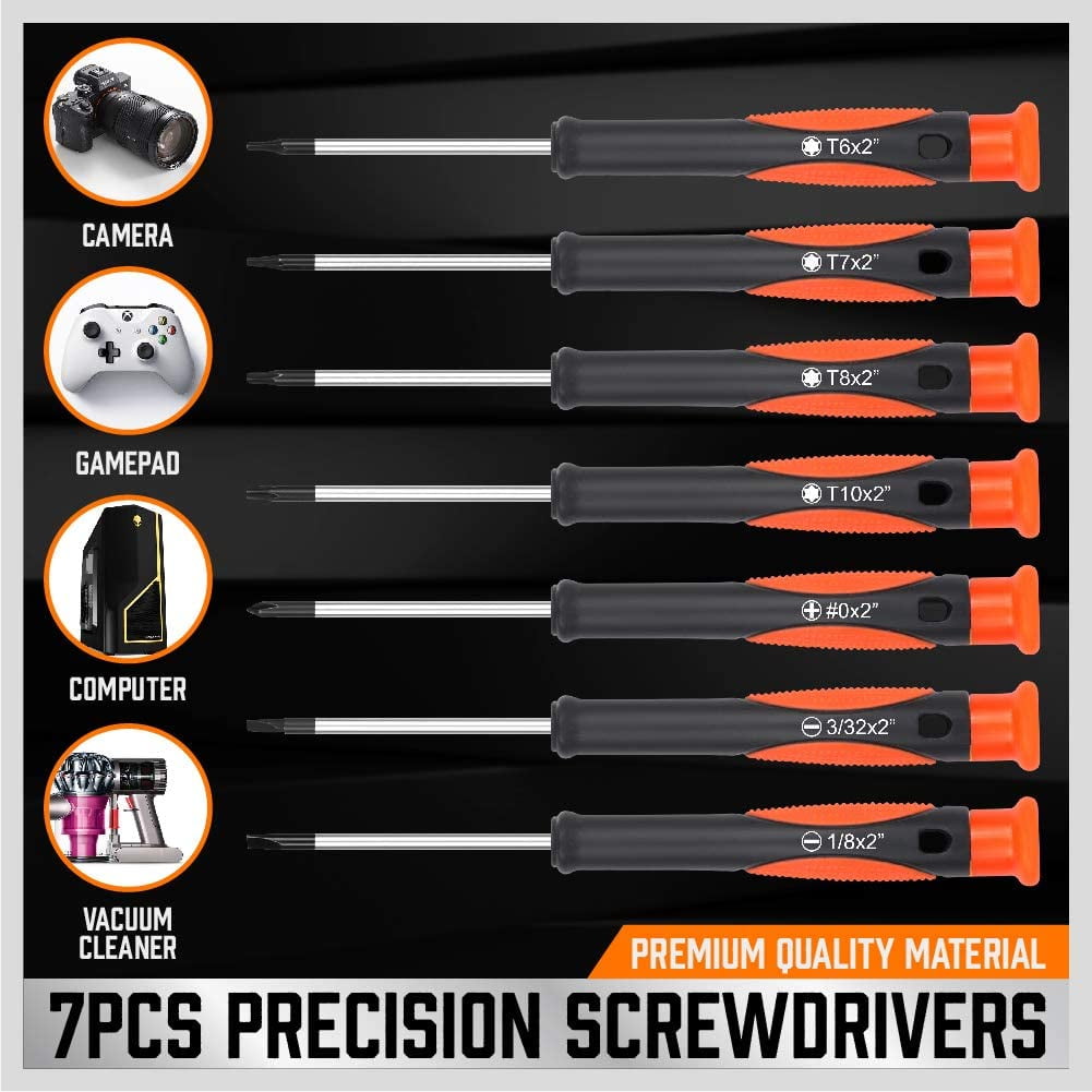 124-Piece Magnetic Screwdriver Set with Plastic Racking, Precision Tools for  & Professional Use