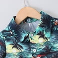 thumbnail image 6 of Boys Clothes Baby 2PCS Shorts Set Kids Summer Cotton Button Down Printed Short-sleeved Beach 6M 12M 18M 24M 3T 4T Top And Sleep Sleepwear 2Pc Pjs T Shirt Pullover Tops, 6 of 7