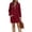 Wine, variant on Hxshgdsn Women's Sweatshirt Dress With Pockets, Hooded Pullover Tunic Dress, Solid Color Casual Comfortable Outfit(White/XL)