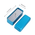 thumbnail image 3 of EeaseMX Estuche esterilizador de autoclave de aluminio de 72 orificios, caja de desinfección dental para herramientas de cuidado bucal (azul), 3 of 7
