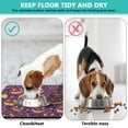 thumbnail image 4 of Cartoon Halloween Pumpkin Pet Food Mat Absobing Durable 17x30 Inch Pet Food Mat Pumpkin Spooky Pet Feeding Mat Dog Water Bowl Mat for Messy Drinker, 4 of 7