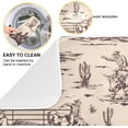thumbnail image 2 of West Cactus Cowboy Dish Drying Mat for Kitchen Counter Absorbent Microfiber Drying Pad, Medium 16x18 in, Reversible Drainer Mats, 2 of 6