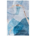 thumbnail image 3 of SAFAVIEH Tacoma Leon Traditional Machine Washable Area Rug, Blue/Gold, 9' x 12', 3 of 14