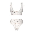 thumbnail image 5 of Daiia Dachshund Dog Puppy Women's Bikini Set Two Piece Swimsuit High Waisted Bikini Adjustable Straps Bikini Perfect for Beach, Pool, and Summer Vacation-Small, 5 of 9
