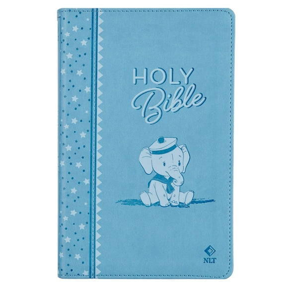 NLT Keepsake Holy Bible for Baby Boys Baptism Easter, New Living Translation, Blue