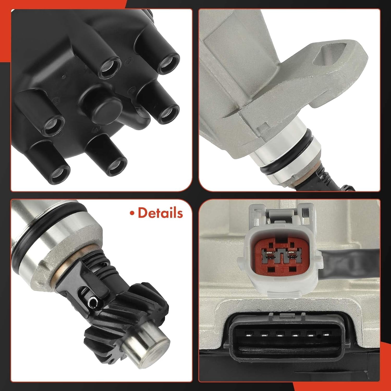 A-Premium Ignition Distributor with Cap & Rotor Compatible with Nissan Infiniti & Mercury Vehicles - 3.3L V6 Only - Frontier 1999-2004 Pathfinder 1996-2000 Quest 1999-2002 Xterra 2000-2004
