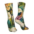 thumbnail image 7 of KLL Tropical Floral Jungle Print Womens Crew Socks Athletic Middle Tube Long Socks Novelty Socks Gifts For Men, 7 of 7