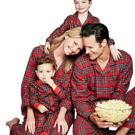 

Autumn Winter Christmas Parent-child Pajamas Set Father Mother Kids Top Pants Family Matching Outfit Lattice Xmas Sleepwear Set Romper
