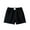 Black, variant on PINQI Child Elastic Waist Short Pants Toddler Girls Summer Solid Color Elastic Waistband Casual Shorts With Pockets School Home Beach Shorts