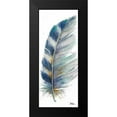thumbnail image 2 of Pinto, Patricia 10x18 Black Modern Framed Museum Art Print Titled - Watercolor Feather White V, 2 of 5