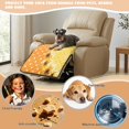 thumbnail image 4 of FOR U DESIGNS Yellow Sunflower Dot Print Recliner Cover Waterproof Anti-Slip Reclining Seat Cushion Slipcover for Dogs, Easy to Install Reclining Sofa Cover Machine Washable Furniture Protector, 4 of 6