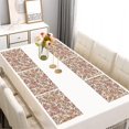 thumbnail image 2 of Beige Floral and Paisley Pattern Summer Placemats Table Placemats Set Of 6-Linen Kitchen Washable Placemats Table Mats 11.8"x17.7"Non-Slip Heat Resistant, 2 of 5
