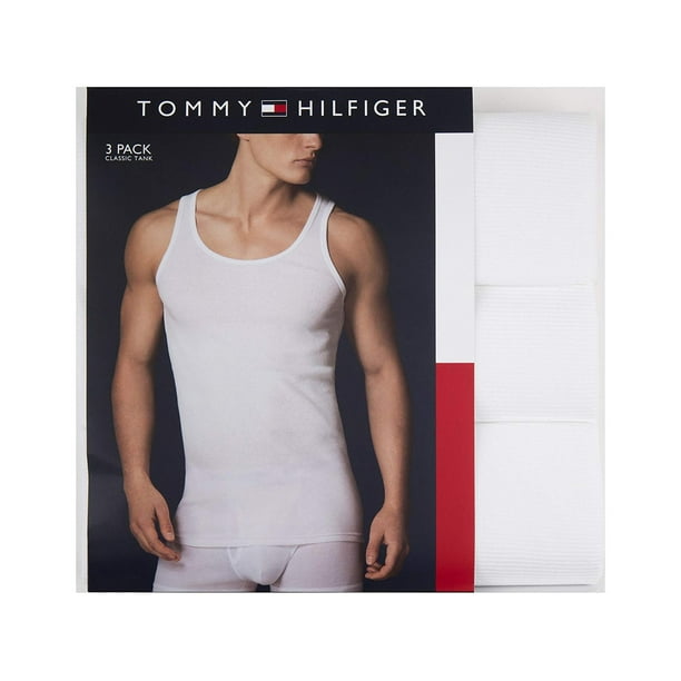 træ Gnaven vil gøre Tommy Hilfiger - Tommy Hilfiger Men's Undershirts 3 Pack Cotton Classics A,  White, Size Large - Walmart.com - Walmart.com
