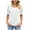 White, variant on Otvok Womens Short Sleeve Tops Casual Solid Color Square Neck Ruffle Sleeve Blouses T-Shirt