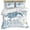 white, variant on 3 Piece Blue Turtle Coastal Duvet Cover Set Queen Size, Microfiber Comforter/Quilt Cover with Corner Ties and 2 Pillowcases, Summer Beach Nautical Coral All Season Soft Bedding with Zipper Closure