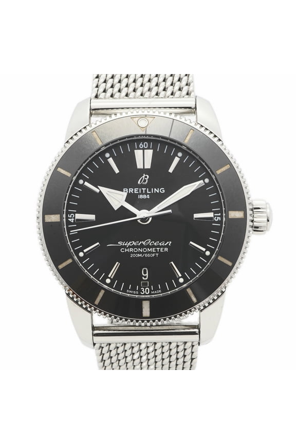 Pre-Owned Breitling Superocean Heritage B20 Automatic 44 AB2030 Black Dial Men's Watch