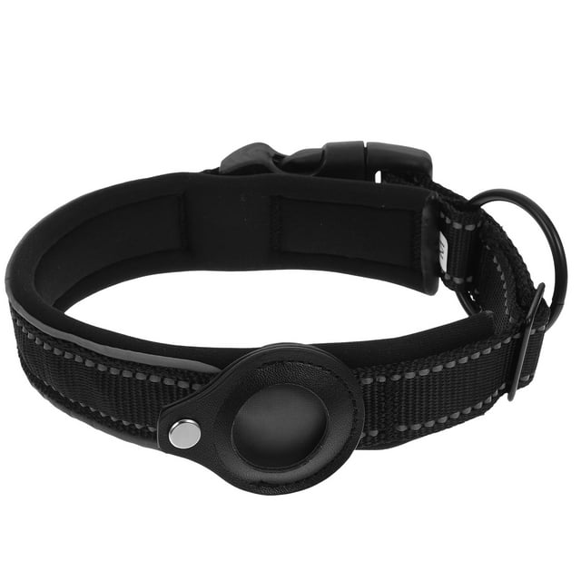 Miangastore Accessoires de Collier pour Chien Dispositif de Suivi Anti-Perte Noir Lot de 1